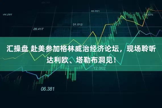 汇操盘 赴美参加格林威治经济论坛，现场聆听达利欧、塔勒布洞见！